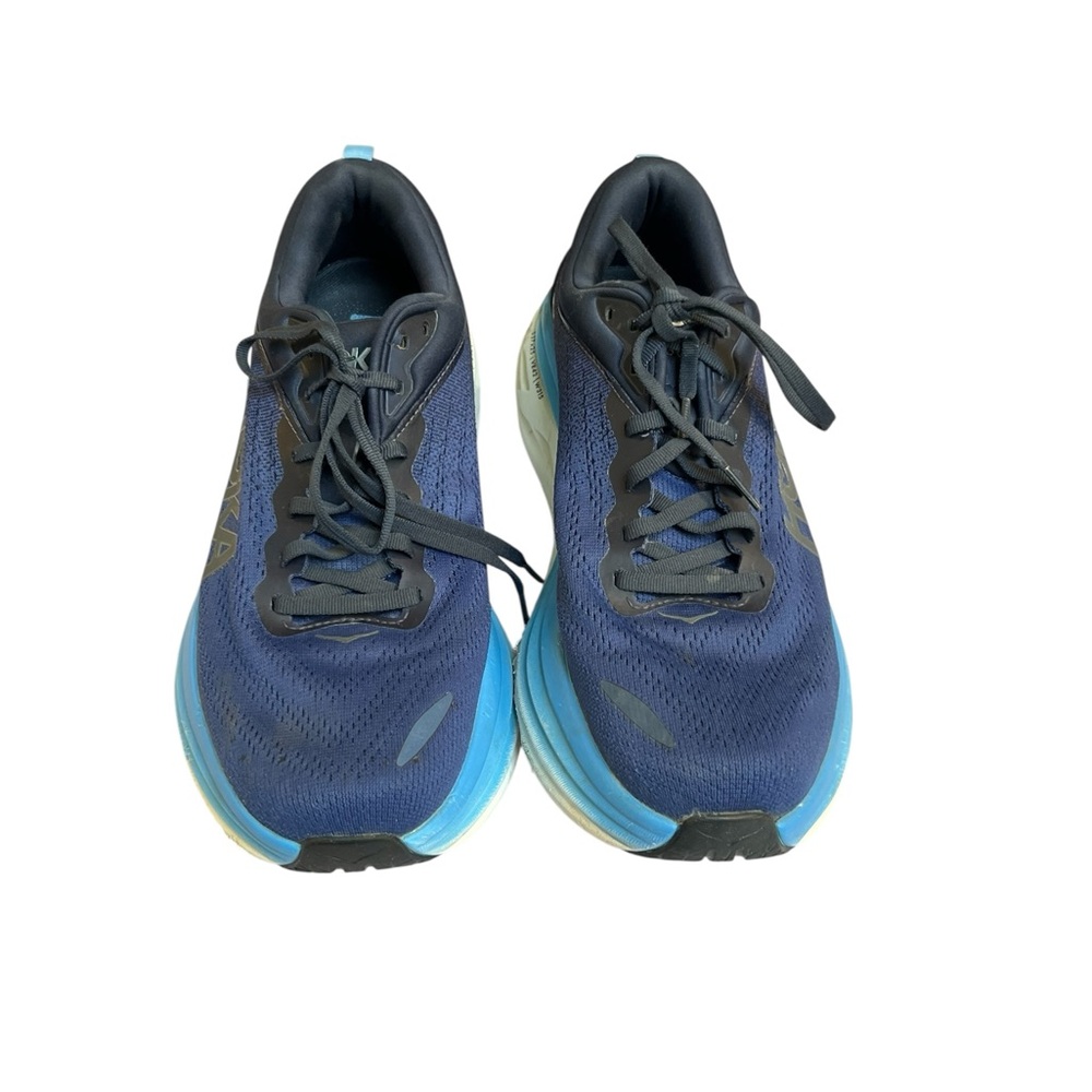 Hoka Bondi 8 Men's Navy and Sky Blue Athletic Shoes size 11 - Picture 7 of 11